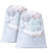 Aegero 2 Pack Mesh XL Laundry Bags,Machine Washable Dirty Clothes Organizer with Drawstring and I...