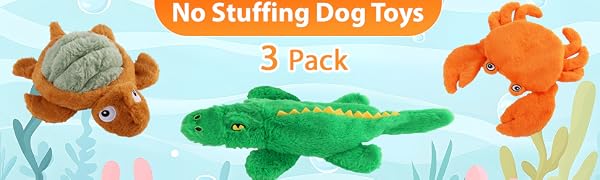3 pack squeaky dog toys