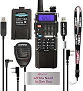 Mirkit Extra Pack BaofengRadio UV-5R MK5 MP Max Power 2023 VHF/UHF 144-148/420-450 mhz with 3800 ...