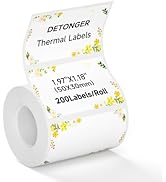 DETONGER Thermal Labels Self-Adhesive Label Sticker Paper for 2 Inch Thermal Label Printers, Idea...