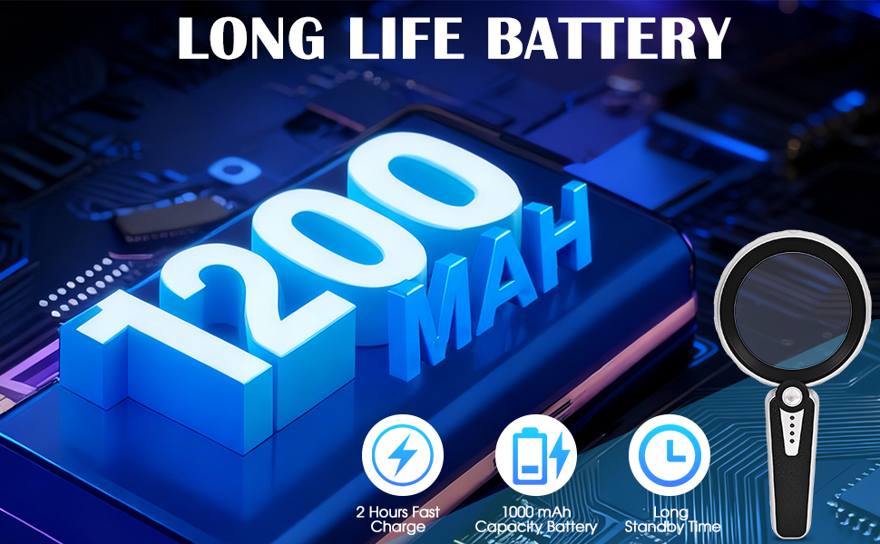 1200mAh LONG LIFE BATTERY