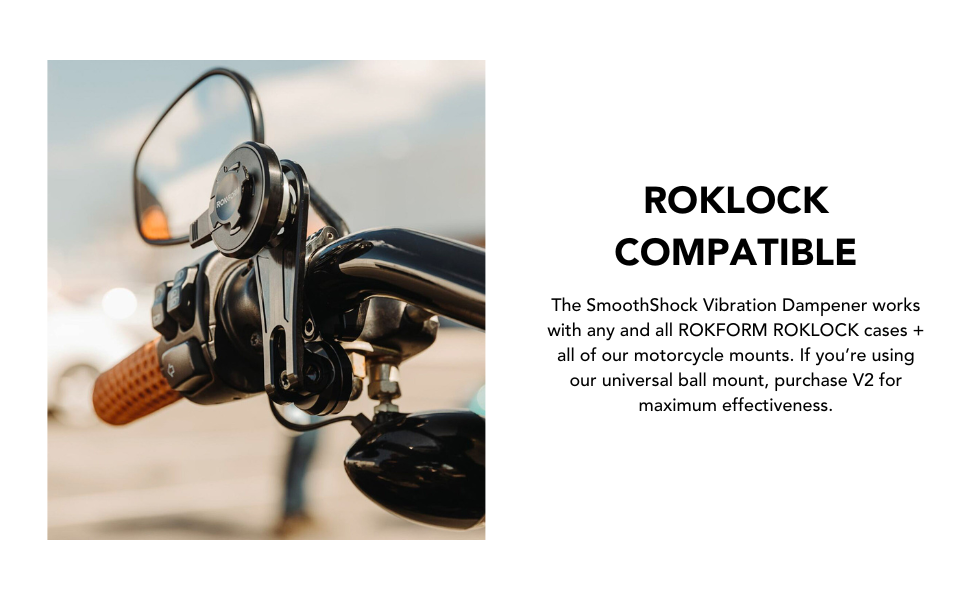 vibration dampener for phone mount; rokform phone mount; rock form vibration dampener; quad lock