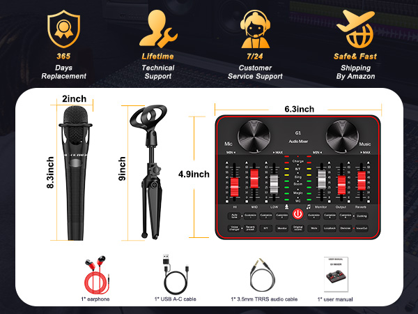 pod cast equipment kit live streaming equipment studio equipment podcast streaming bundle