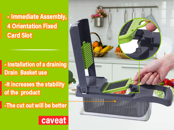 Vegetable Chopper, Pro Onion Chopper,Food Chopper, Kitchen Vegetable Slicer Dicer