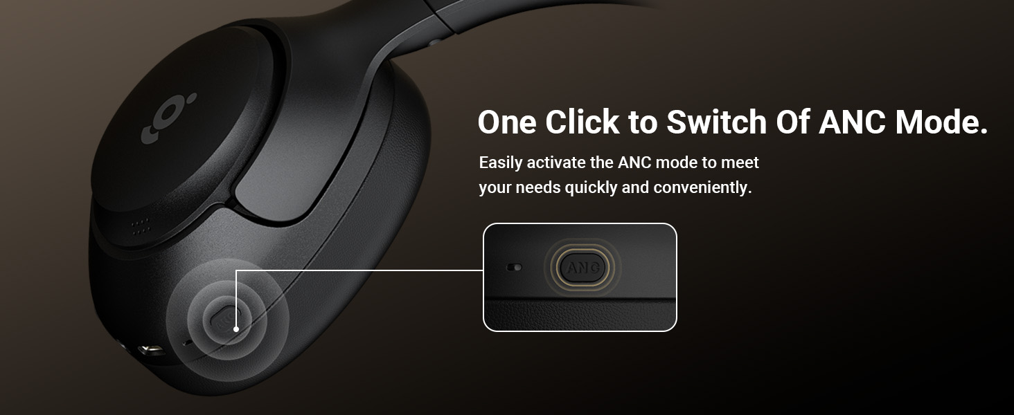 One Click to Turn-on ANC