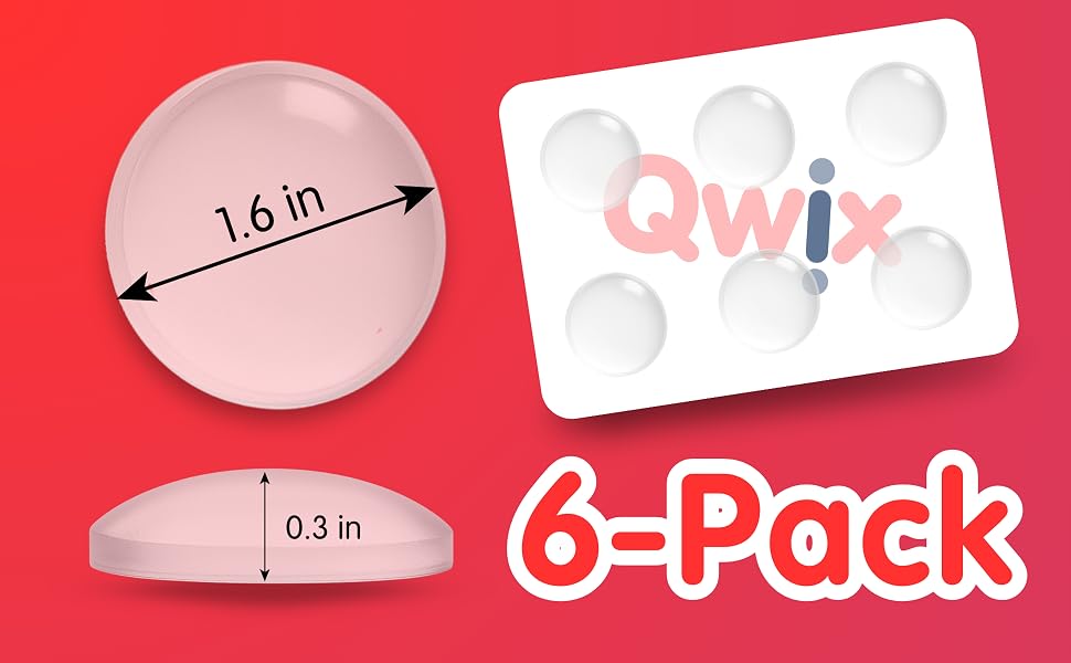 Qwix door stopper functional rubber bumper pad for wall protection and home improvement