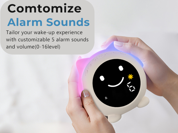 kids alarm clock hatch ok to wake bedroom room toddler children cute night light boy girl sleep 