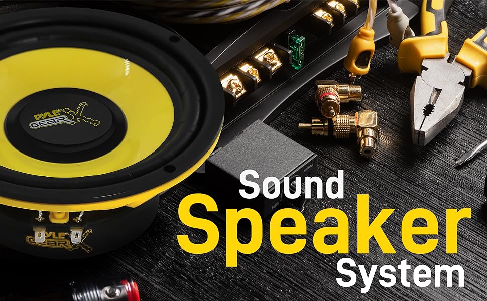 Pyle 6.5 Inch Mid Bass Woofer Sound Speaker System - Pro Loud Range Audio