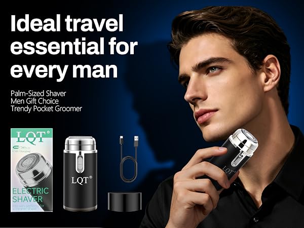 LQT Portable Electric Shaver for Men