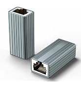 Ethernet Extender 10Gbps, 2 Pack Ethernet Coupler for Cat8 Cat7 Cat6 Cat5 Cable, 328ft Long Dista...