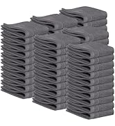 Tens Towels Pack of 60 Washcloths, 12 x 12 Inches, Lighter Weight, Quick to Dry, Super Soft &amp; Abs...