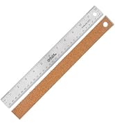 BLACK CANYON Stainless Steel Ruler 12 Inch with Cord Backing Non-Slip, Metal Straight Edge Rulers...