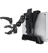 iTODOS Tablet Holder for Spin Bike, Stroller,Treadmill,Golf Cart, Wheelchair,Stationary Bike,Micr...