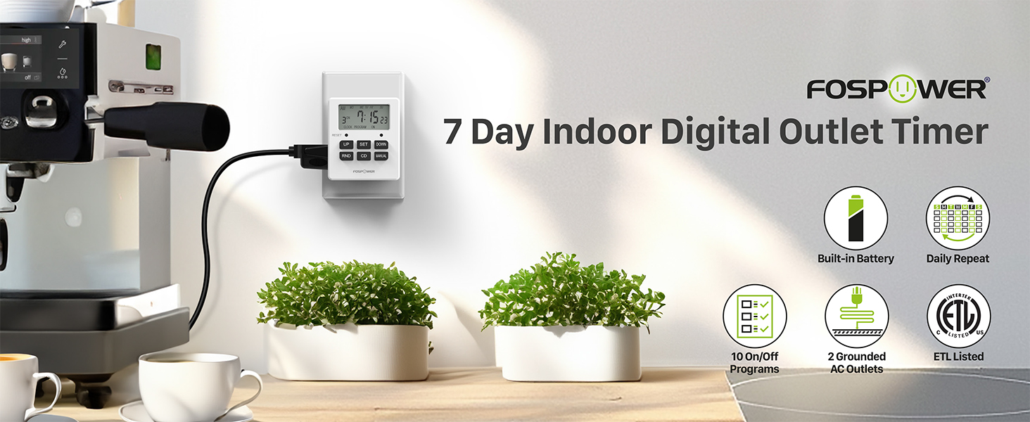 timers for electrical outlets indoor