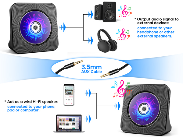 cd player bluetooth portable cd player with bluetooth bluetooth cd player small cd player