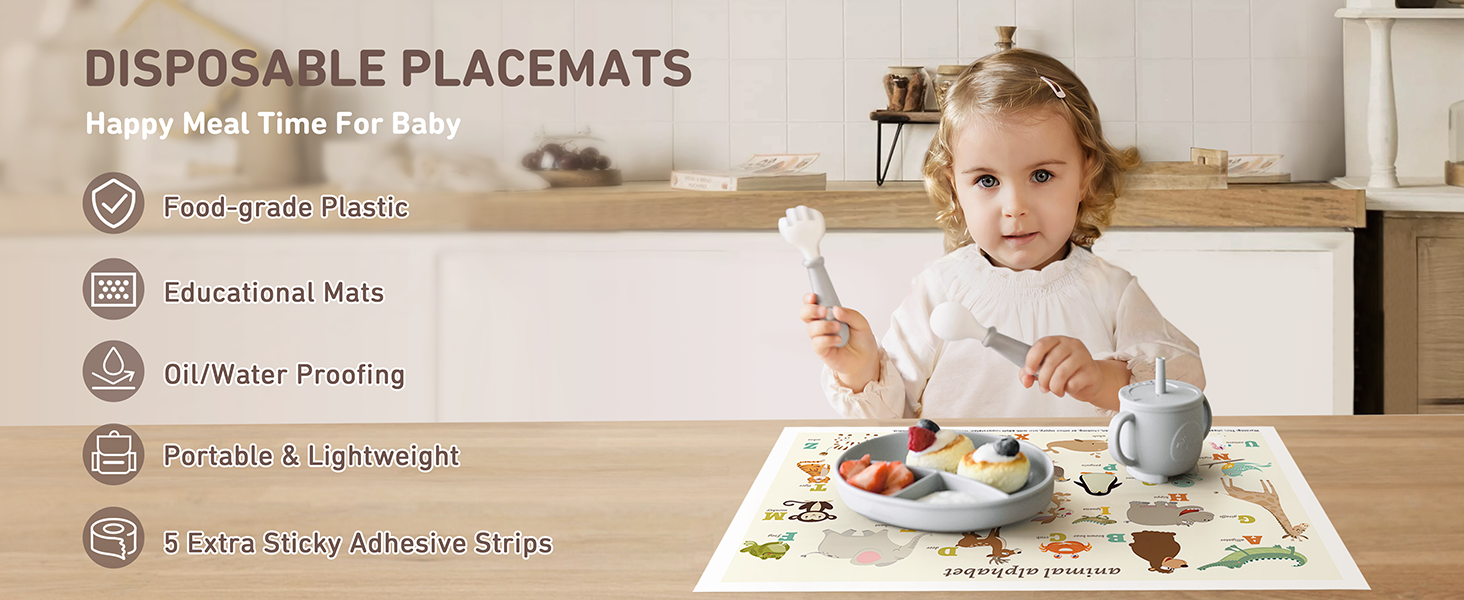 Disposable Placemats for Baby