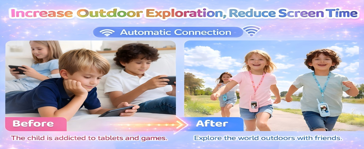 Video + voice walkie talkies designed for kids