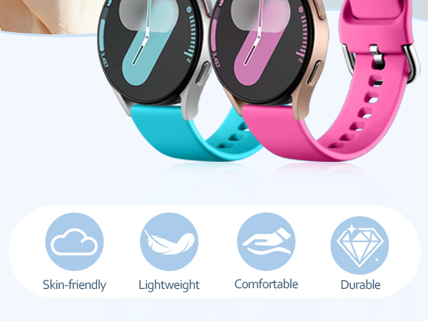 DaQin 10 Pack Bands Compatible with Galaxy Watch 7 Band