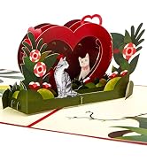 Ribbli Cat Pop Up Card for All Occasion, Anniversary Card, Birthday, Valentines Day Card, Romanti...
