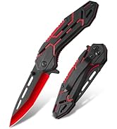 Pocket Knife for Men,3.54" Stainless Steel Blade Cool Folding Knives for Men Women,Small EDC Knif...