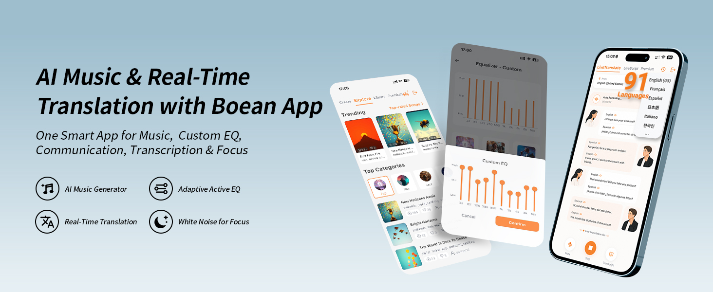 Al Music &amp;amp;amp; Real-TimeTranslation with App