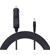 12V 24 V DC 5.5mm x 2.1mm Car Cigarette Lighter Extension Power Supply Adapter Cable with LED for...