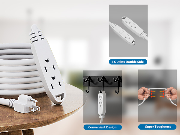 3 Outlet Extension Cord