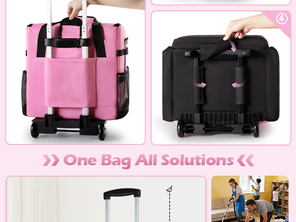 Rolling Cleaning Caddy Bag
