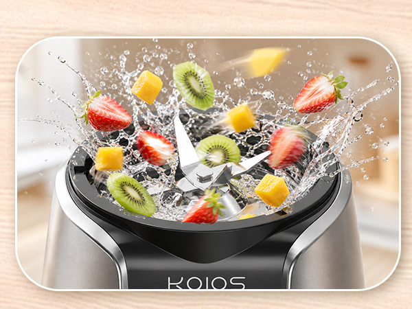 Load it up with dense whole foods like nuts, seeds, hard fruits, then push and blend your way