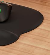 MROCO Ergonomic Mouse Pad with Gel Wrist Support, Comfortable Mousepad with Smooth Wrist Rest Sur...