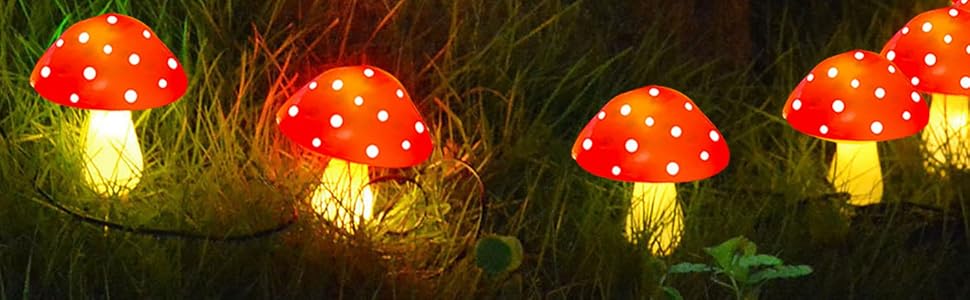 red mushroom decor