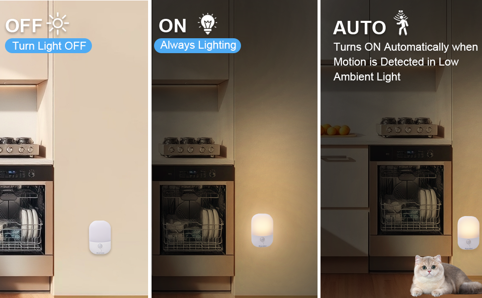 Hiwrolat rechargeable night light