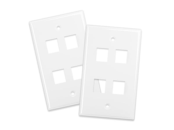 4-port wall plate