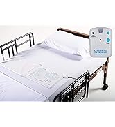 Patient Bed Alarm, 10" x 30" Bed Pad with Motion Sensor Alarm, 2 Ring Chime Options, 3 Mounting O...