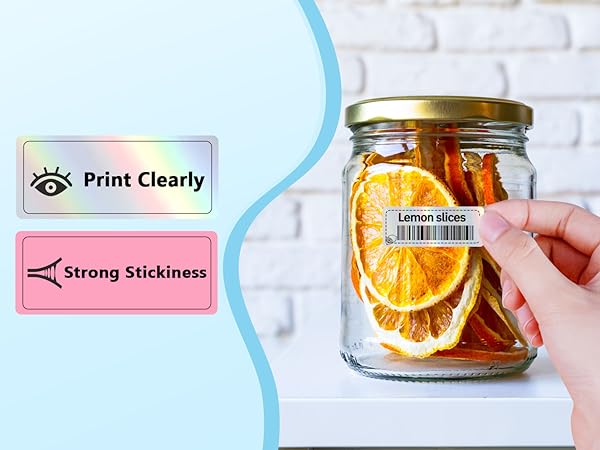 Thermal Labels (0.47" x 1.57") Printer Sticker Paper with Self-Adhesive for Label Maker