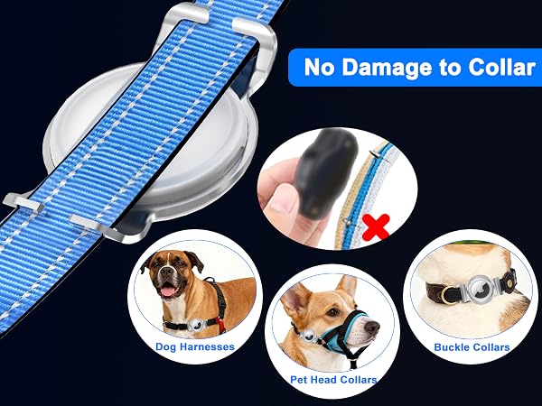 dog collar airtag holder