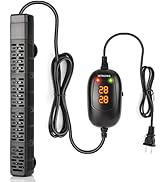 HiTauing Aquarium Heater, 50W/100W/200W/300W/500W Submersible Fish Tank Heater with Over-Temperat...