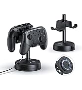 MANMUVIMO Controller Organizer Holder Universal Dual Controller Stand with Anti-Slip Stable Sucti...