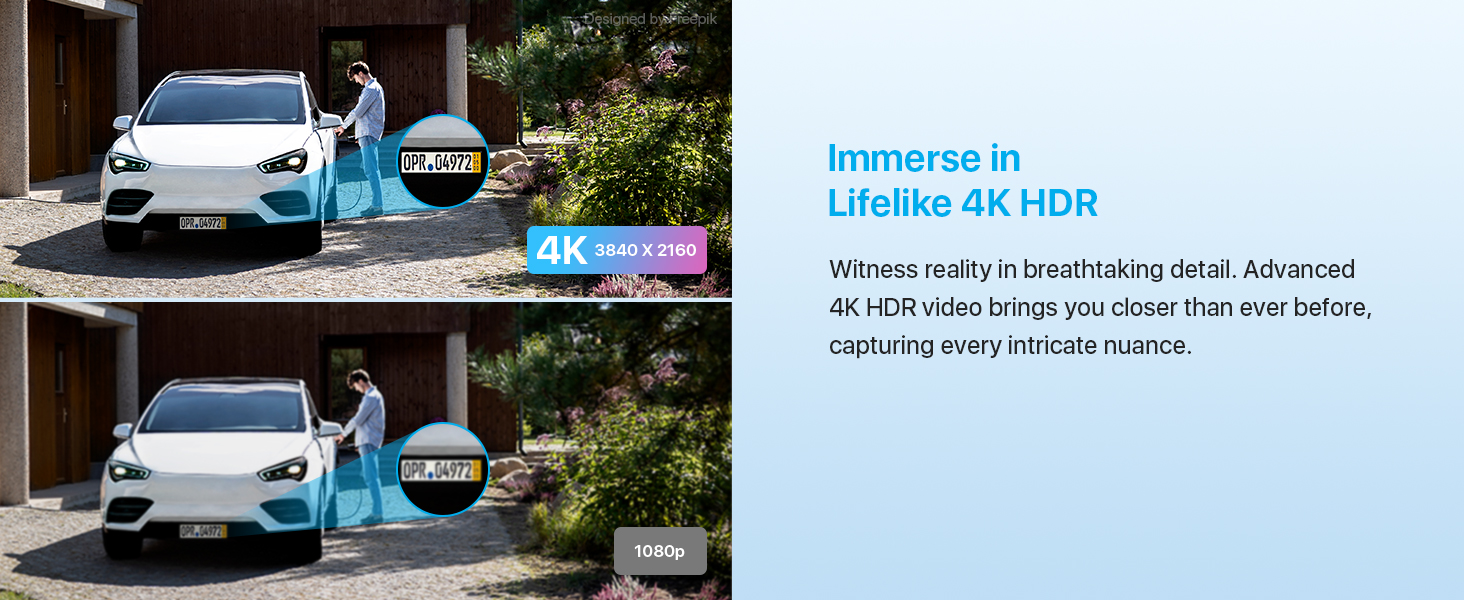 4K PoE security camera system