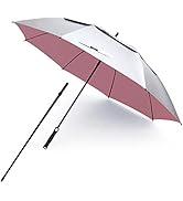 G4Free Vented UV Golf/Beach Umbrella 68" Arc, Auto Open Oversize Extra Large Windproof Sun Shade ...