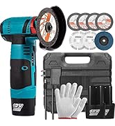 Housiwill Angle Grinder Tool, Mini Angle Grinder, Cordless Electric Angle Grinding Tool 12V 19500...