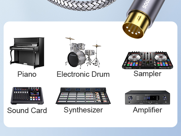 MIDI cable male to male