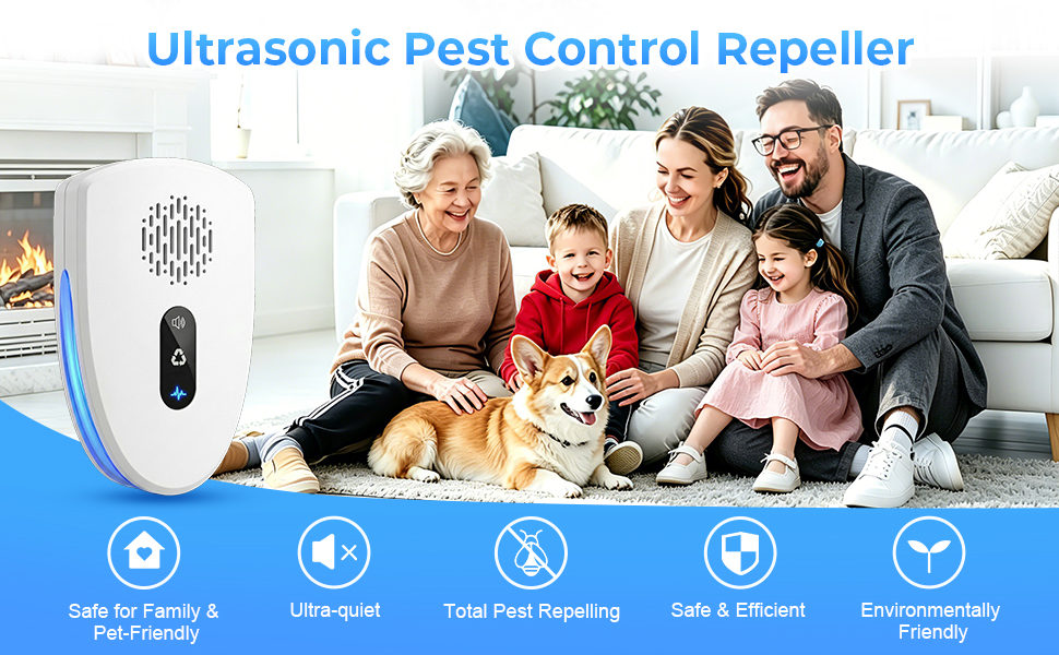 ultrasonic pest repeller mice repellent indoor mouse repellent rodent repellent pest control