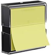 SMART&amp;COOL Magnetic Pop-Up Note Dispenser for 3 x 3 in Pop-Up Sticky Notes, 1Pack, Clear &amp; Black ...