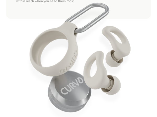 CURVD Everyday Earplug Bundle Honey Soften the Sound