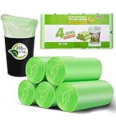 Small Trash Bags 4-6 Gallon, Inwaysin 200 Count Bio Trash Bags 4 Gallon, Extra Strong S...