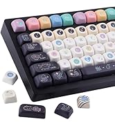 Tsungup MOA Keycaps,126 Keys PBT Cute Dessert Cheese Muffin Ice Custom Keycaps,Dye-Sub Key Caps K...