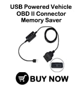 vehicle obd ii connector memory saver memory protector USB powered buzzer alarm car ecu emergency po