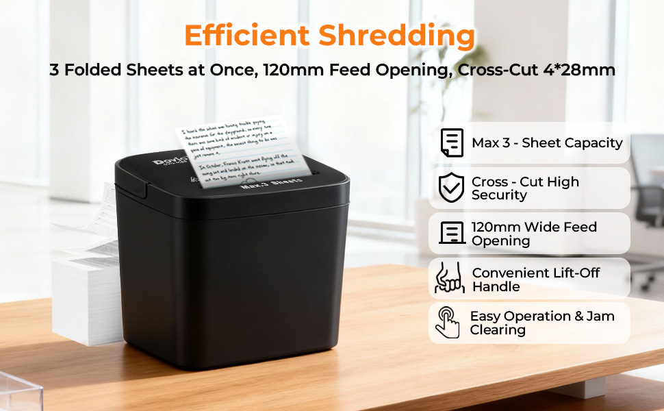3-Sheet Capacity Paper Shredder