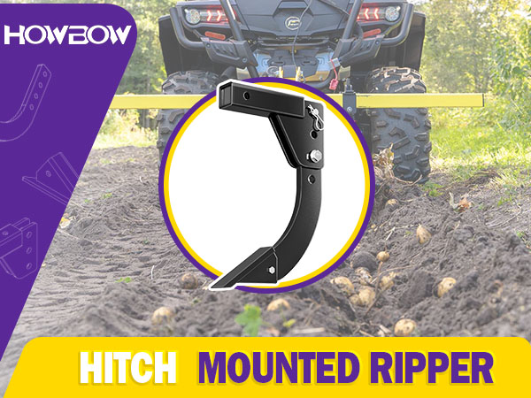 Hitch Mounted Trencher Fits 3 Point Hitch Subsoiler Lawn Ripper ATV UTV Tractor Plow Trench Digger
